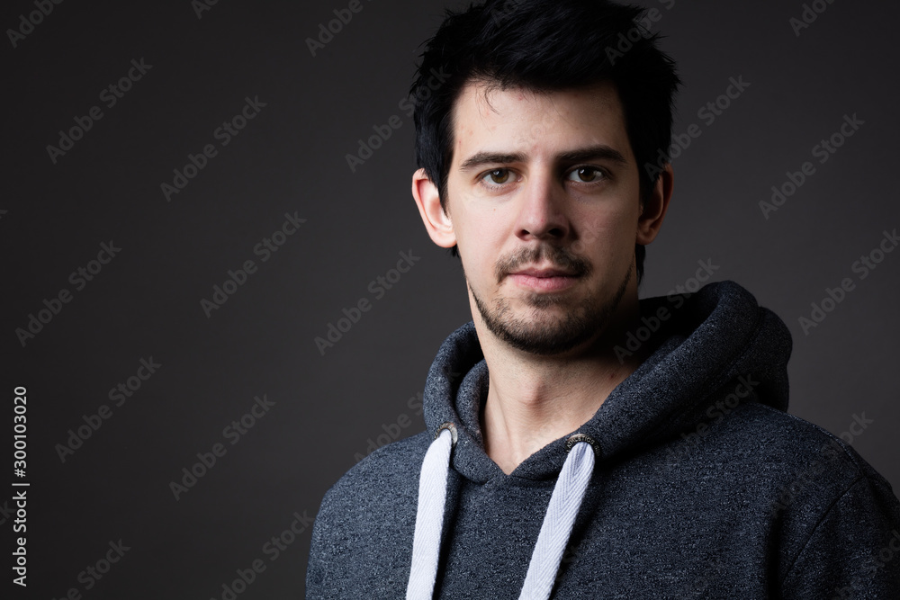 Fototapeta premium guy with hoodie