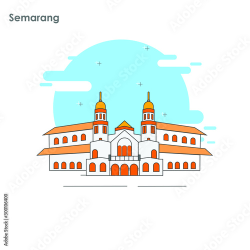 Landmark Kota Semarang, Jawa Tengah Indonesia - Lawang Sewu