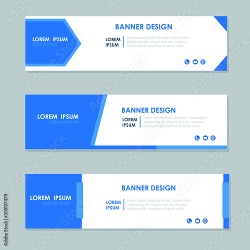 Abstract design banner web, company business set template 