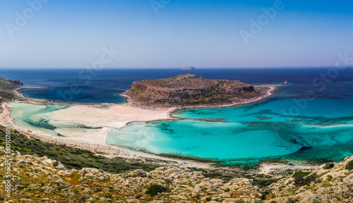 Balos Beach, Crete, panoramic view