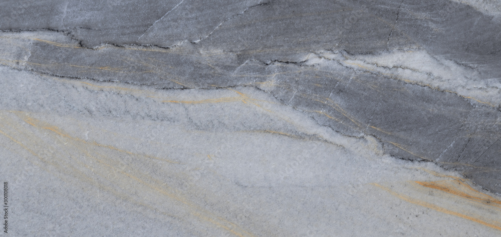 Obraz premium grey marble texture background with brown curly veins, rustic marble with cracked, it can be used for interior-exterior home decoration and ceramic tile surface, wallpaper.