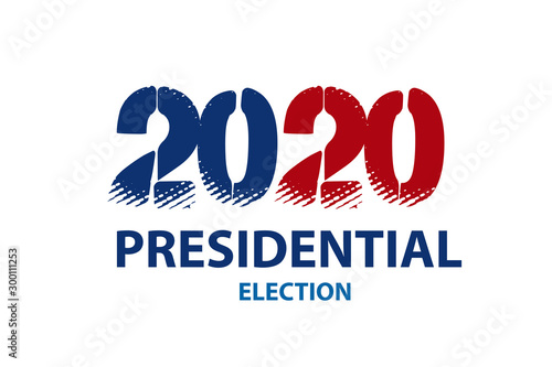 2020 Vote in USA american president banner