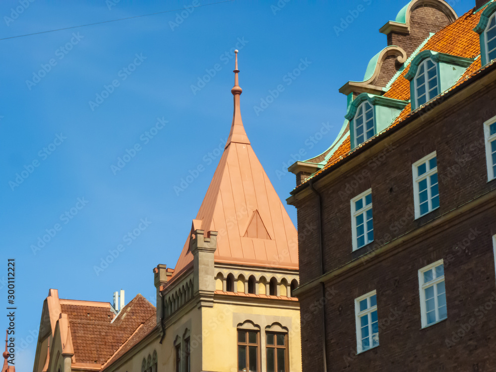 Turrets in Swedish Malmo 2019 Turrets in Swedish Malmo 2019