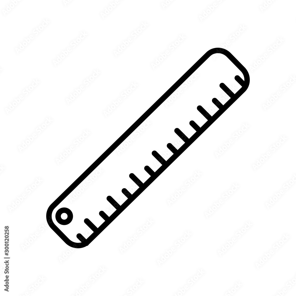 rulers icon trendy flat design rulers icon trendy flat design