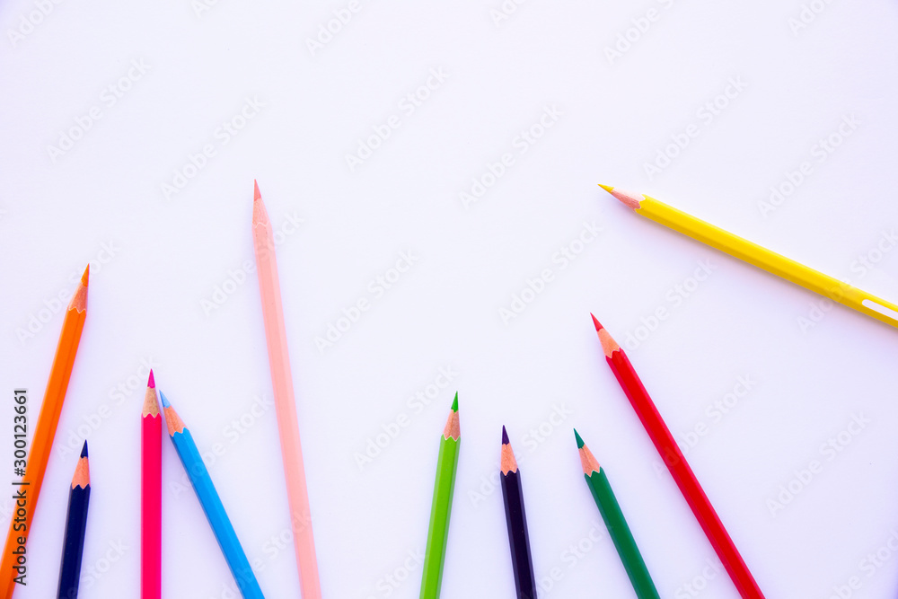 matite colorate, matite, pastelli, colori, fantasia Stock Photo | Adobe  Stock