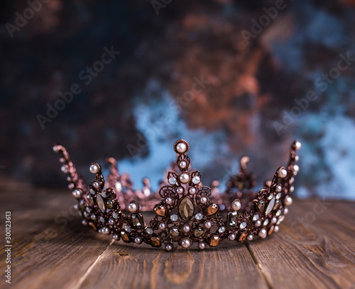 crown on a black background