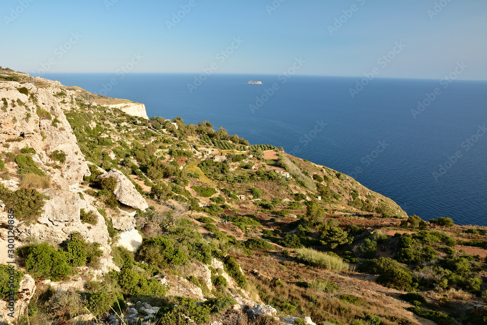 View from Dingli Cliffs on Malta