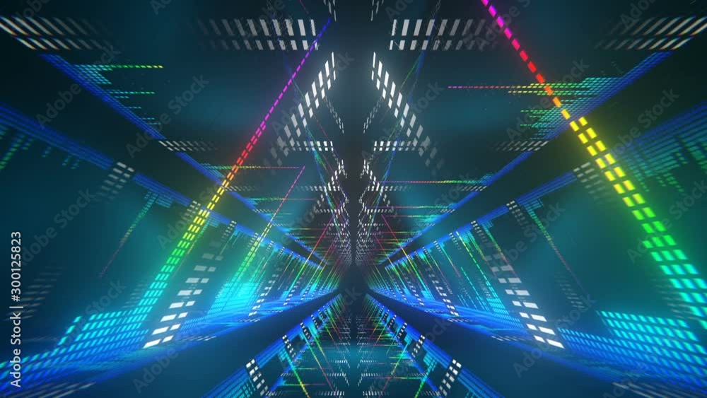 VJ Loop Triangle Tunnel