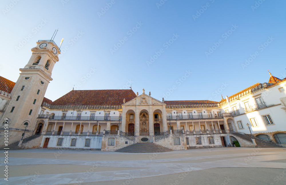 Old Royal Palace facade, Coimbra, Portugal