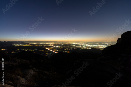 Glowing lights of Los Angel...