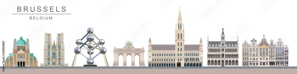 Brussels landmarks and monuments