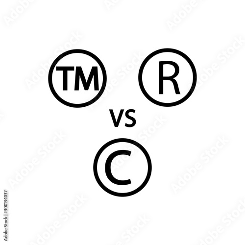 Trademark ™, Registered ® and Copyright © symbols 