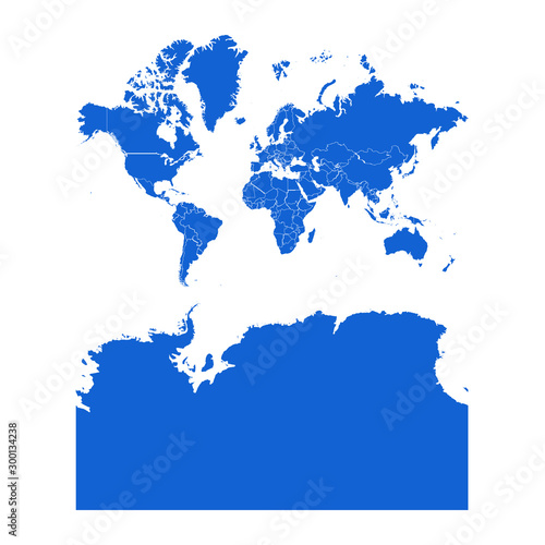 on the world map the country is with Antarctica