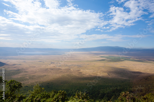 Ngorongoro Conservation Area aerial view  Tanzania  Africa