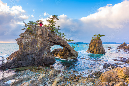 Noto Peninsula, Ishikawa, Japan at the Hatago Iwa Rock photo