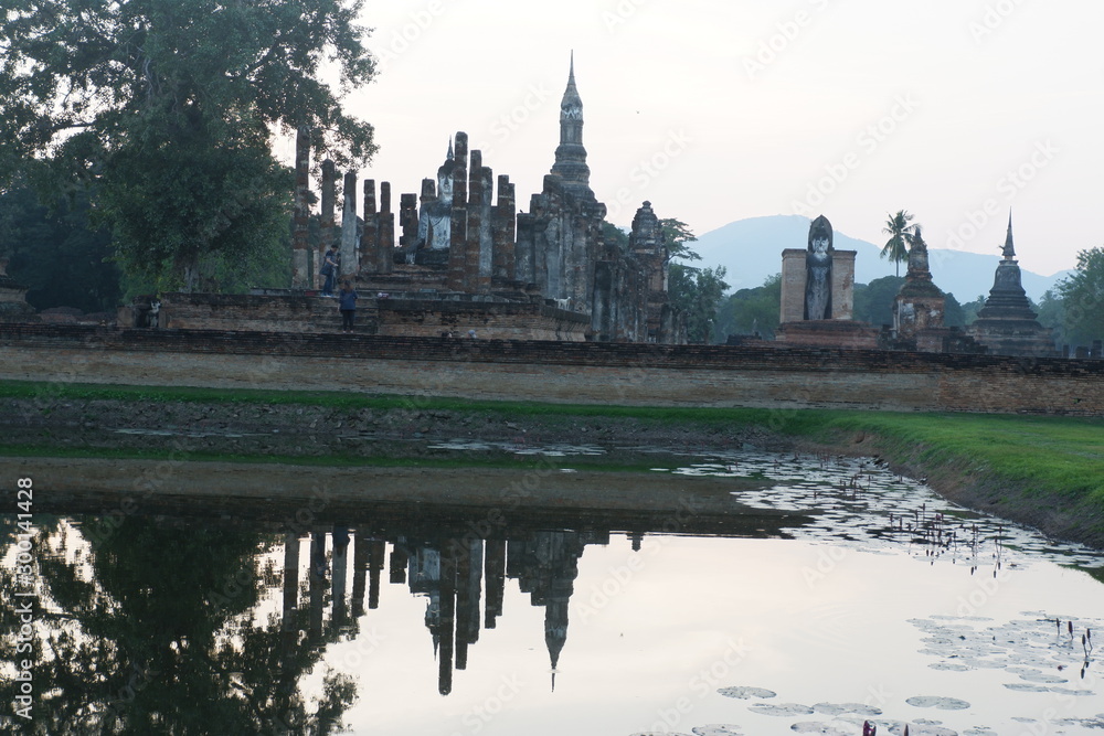 Sukhothai Kingdom in the past, during the reign of King Ramkhamhaeng about 700 years