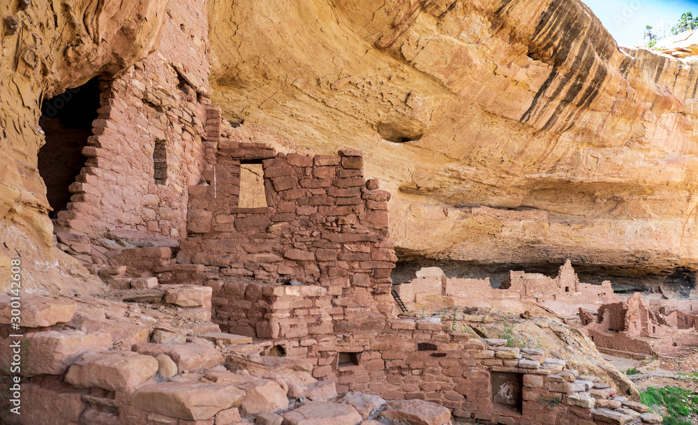 Ancient Cliff dwellings in Mesa Verde National Park