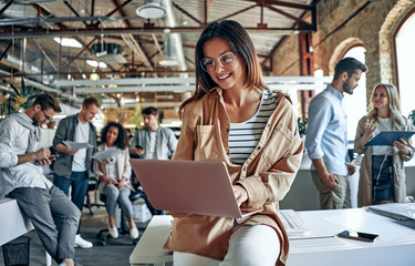 Young business people in office