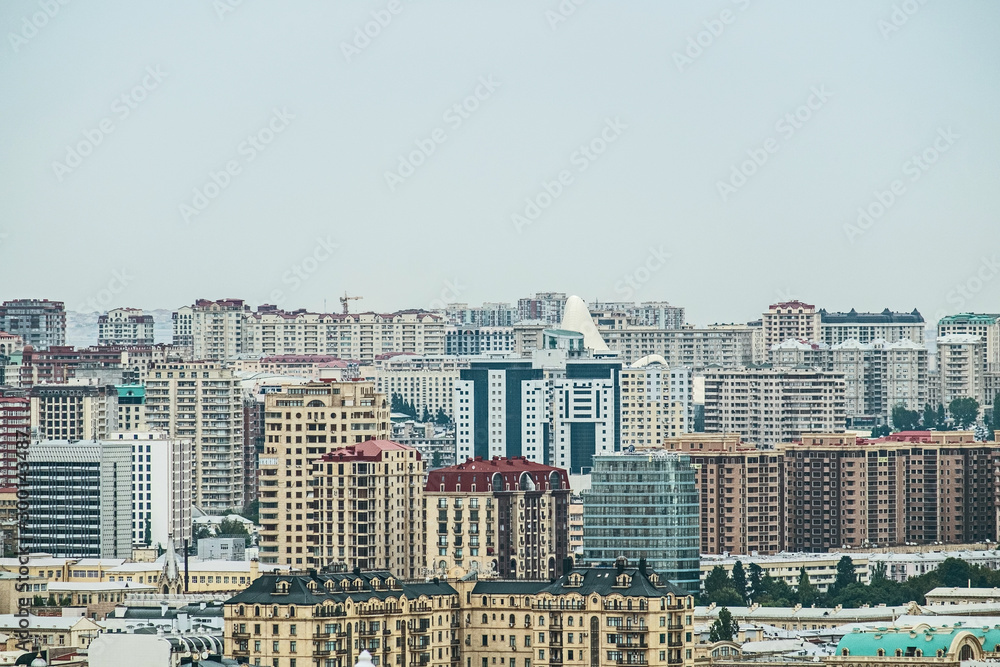 Aserbaidschan- Skyline von Baku