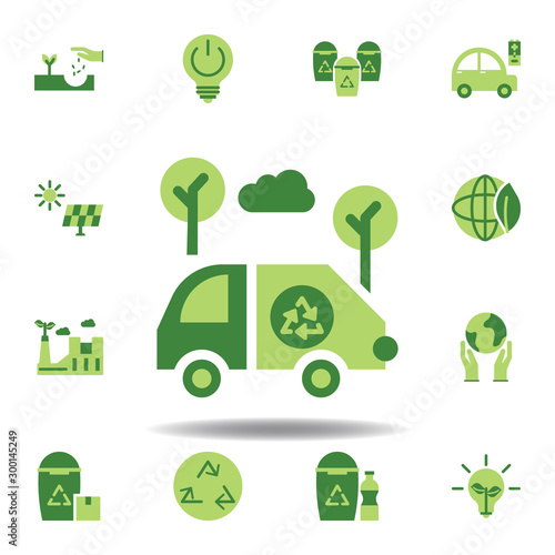save the world, automobile colored icon. Elements of save the earth illustration icon. Signs and symbols can be used for web, logo, mobile app, UI, UX