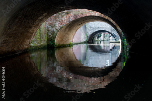 Characteristic view from the  Binnendieze river, 's-Hertogenbosch, The Netherlands