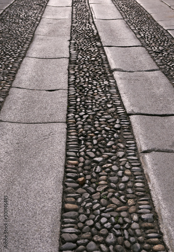 Wallpaper Mural cobblestone street, Italy Torontodigital.ca