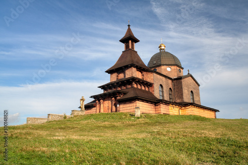Chapel of St. Cyril and Methodius on the top of Radhost mountain, Moravia, Czech republic