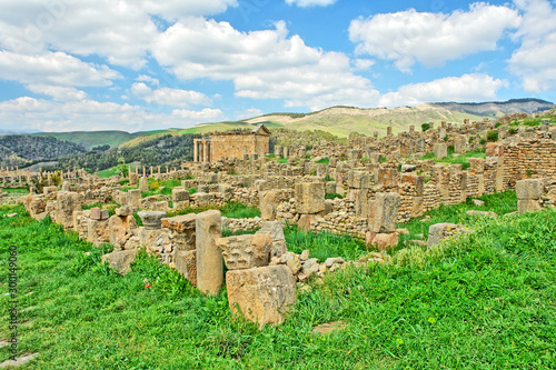 Djémila with some of the best preserved Berbero-Roman ruins in North Africa , Algeria