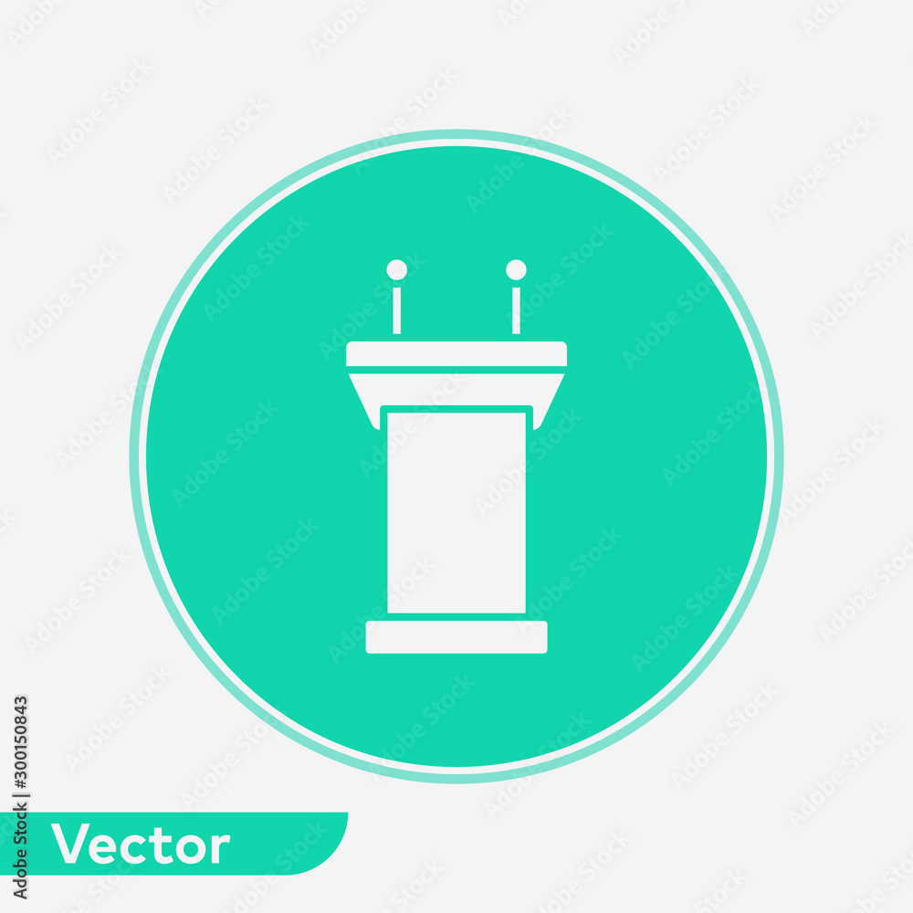 Tribune vector icon sign symbol Tribune vector icon sign symbol