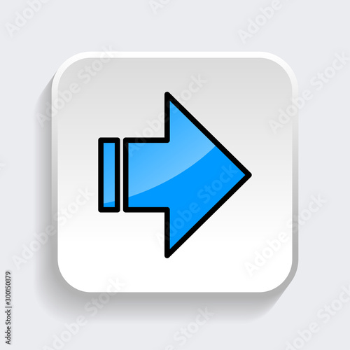 Vector Arrow icon with trendy flat style icon for web site design, logo, app, UI. Blue color isolated on white background Free Download Vector Arrow icon with trendy flat style icon for web site design, logo, app, UI. Blue color isolated on white background - GFXLoad