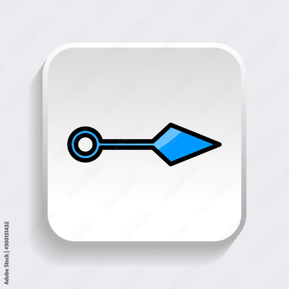 Vector Arrow icon with trendy flat style icon for web site design, logo, app, UI. Blue color isolated on white background Vector Arrow icon with trendy flat style icon for web site design, logo, app, UI. Blue color isolated on white background