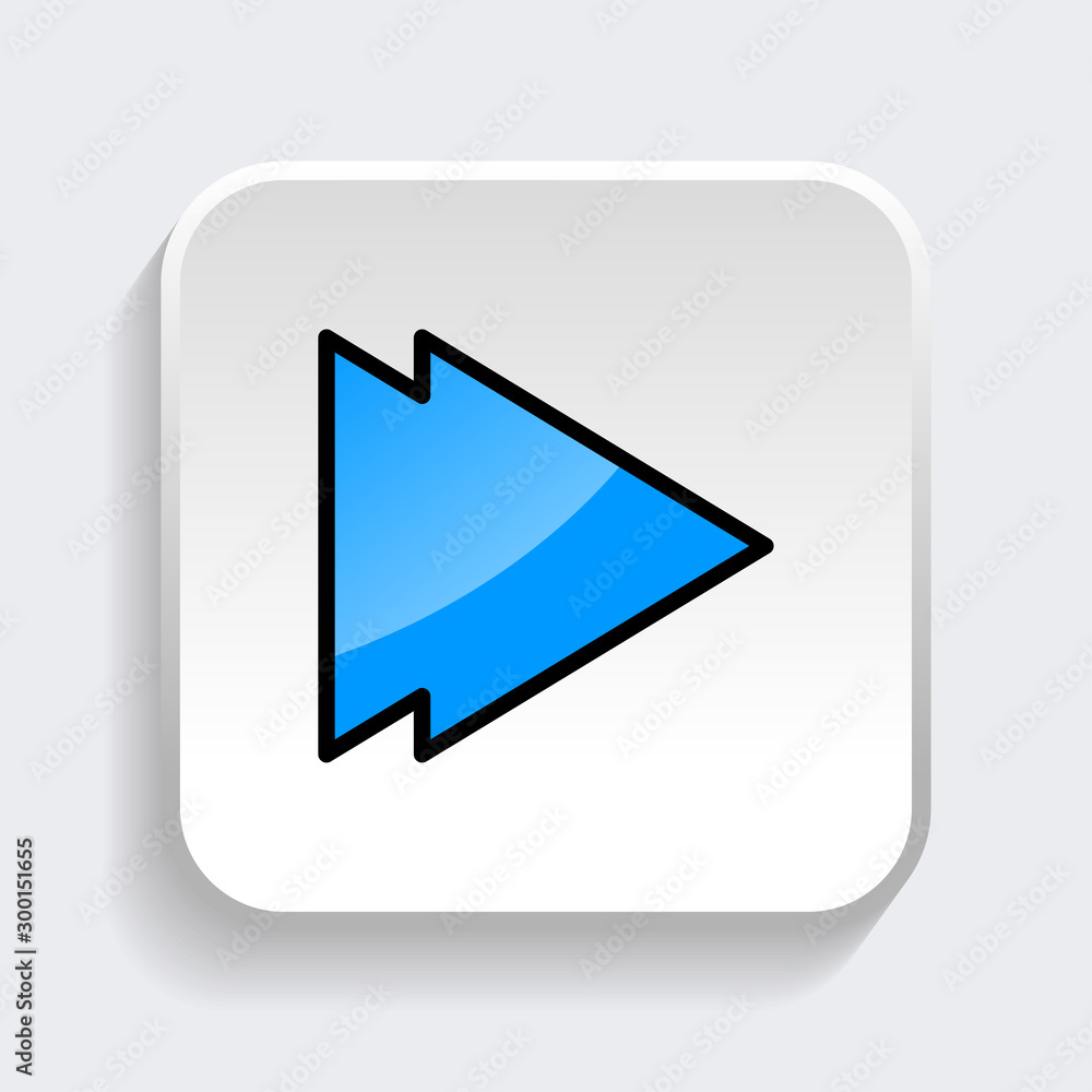 Vector Arrow icon with trendy flat style icon for web site design, logo, app, UI. Blue color isolated on white background Vector Arrow icon with trendy flat style icon for web site design, logo, app, UI. Blue color isolated on white background