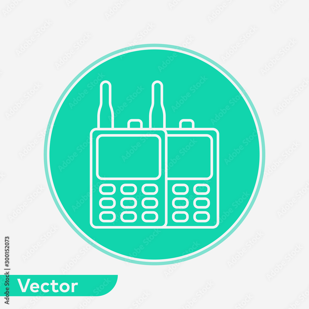 Walkie talkie vector icon sign symbol Walkie talkie vector icon sign symbol