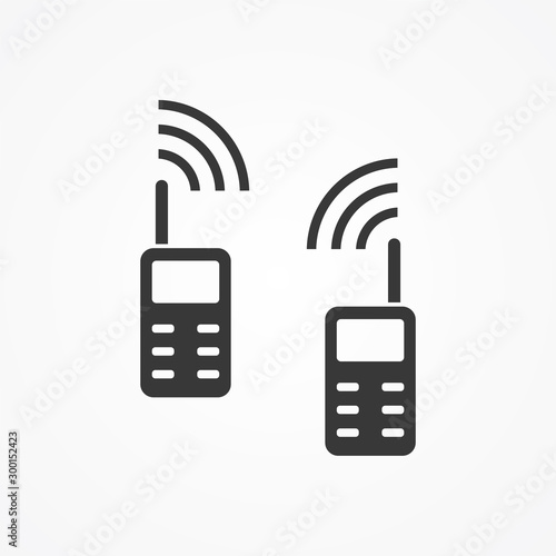 Walkie talkie vector icon sign symbol
