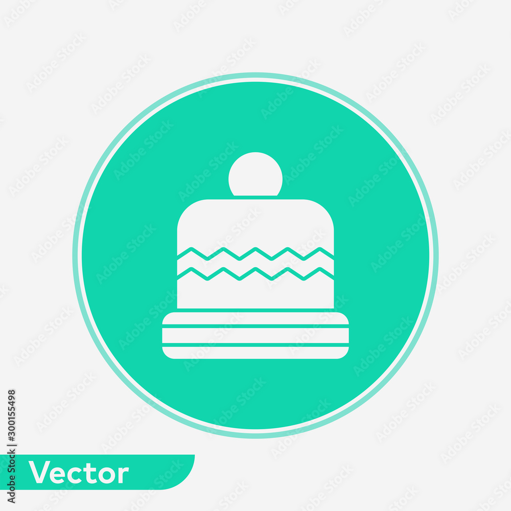 Winter hat vector icon sign symbol Winter hat vector icon sign symbol