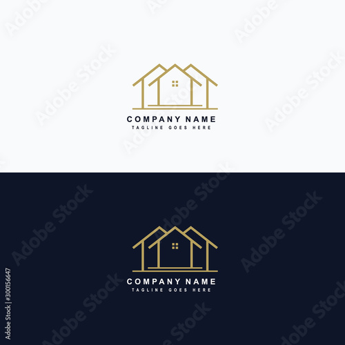 Real estate icon logo vector design