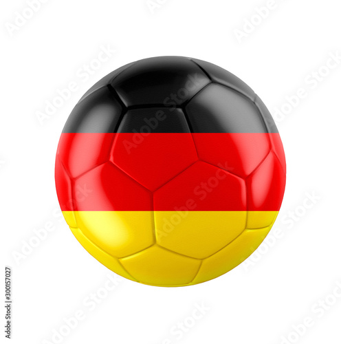 Soccer football ball with flag of Germany