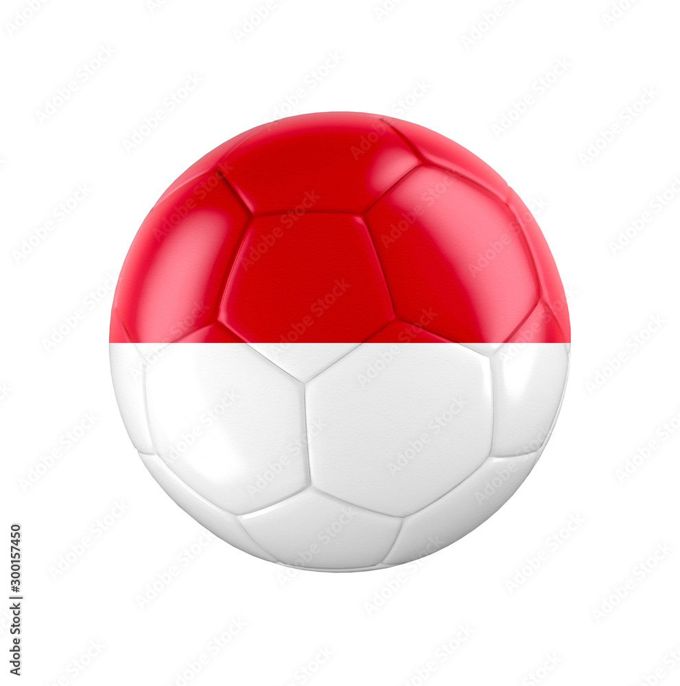 Soccer football ball with flag of Monaco Soccer football ball with flag of Monaco