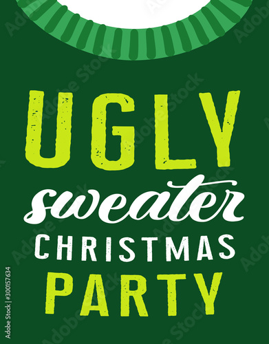 ugly sweater party card
