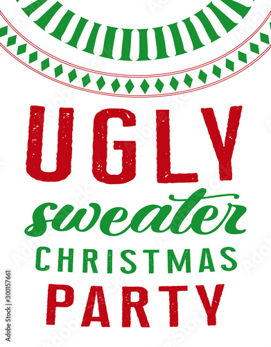 ugly sweater party card