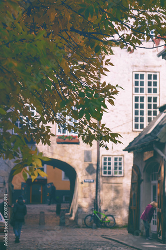 Fototapeta Naklejka Na Ścianę i Meble -  Swedish gate in Riga in autumn