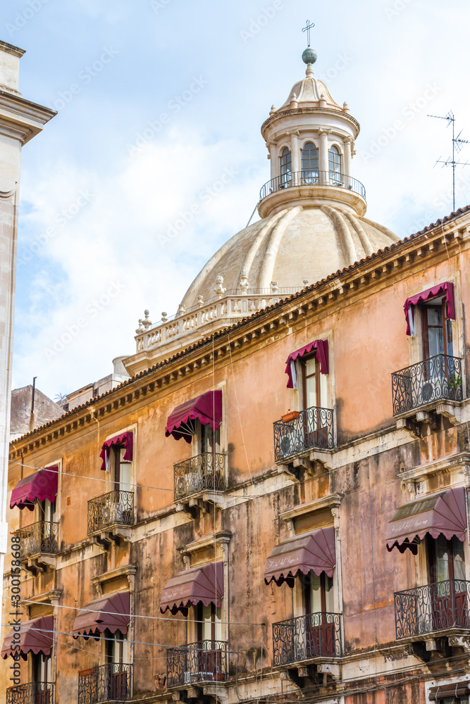 Fototapeta premium italy architecture sicily town travel old italian