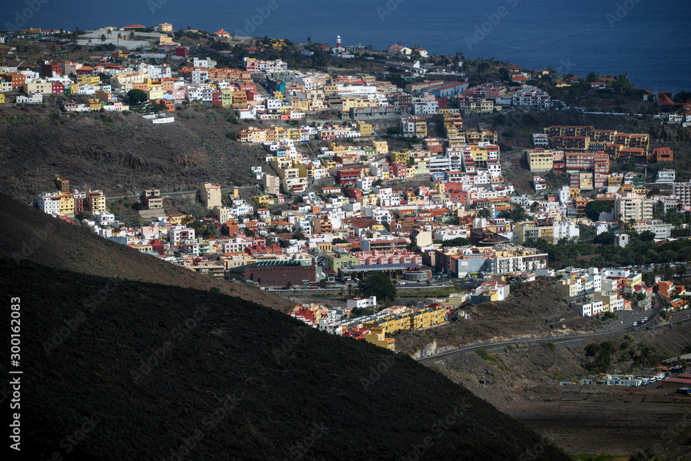 view of the city la gomera spain