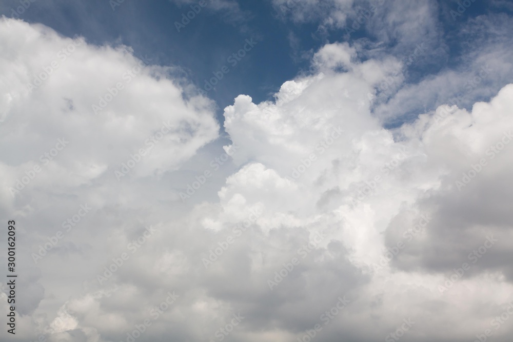 White cloud on the bottom blue sky White cloud on the bottom blue sky