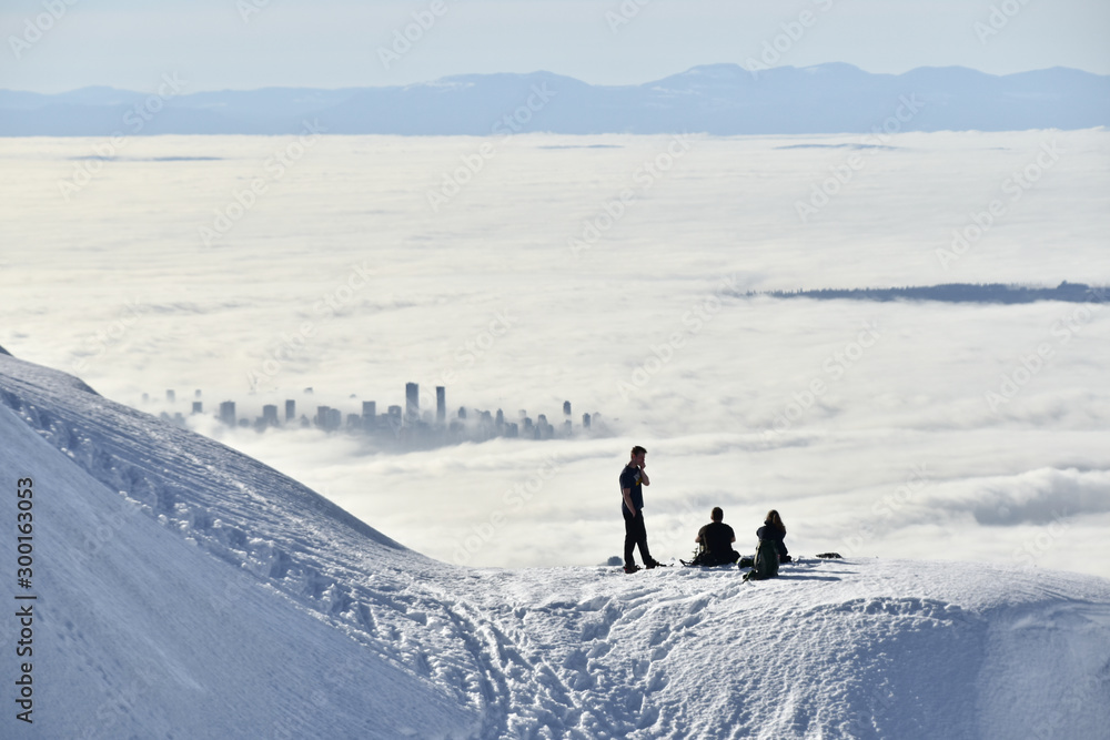 Snowwhoeing in Mt. Seymour in Vancouver