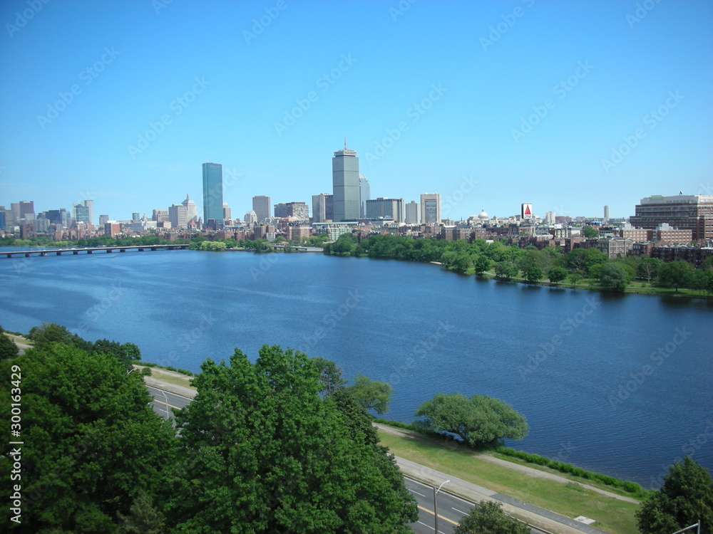 Boston Skyline, Citgo Sign, Charles River