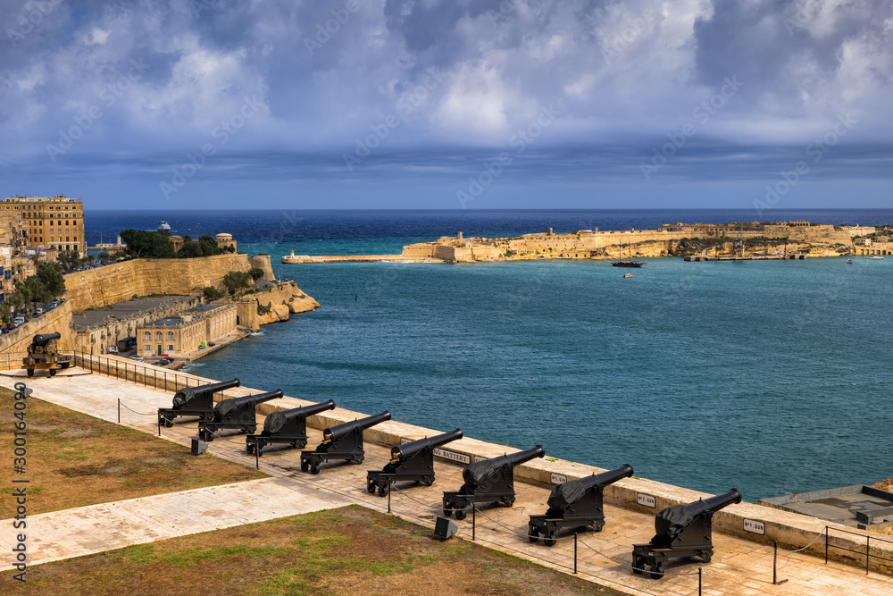 Valletta Saluting Battery And Grand Harbour