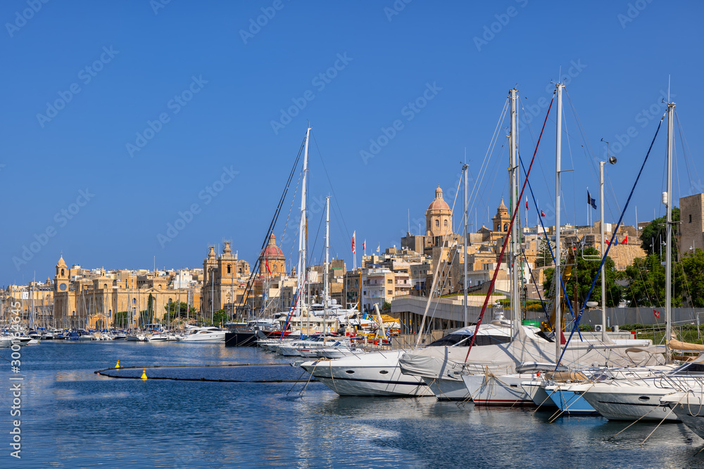 Vittoriosa Yacht Marina In Birgu City In Malta