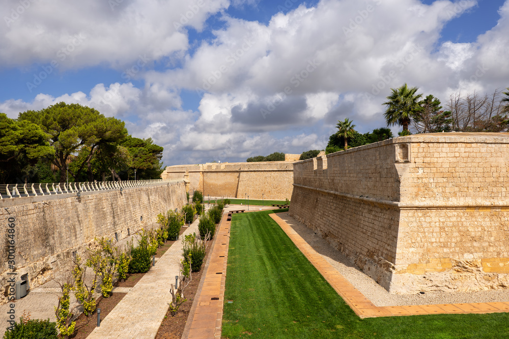 Mdina City Walls In Malta Mdina City Walls In Malta