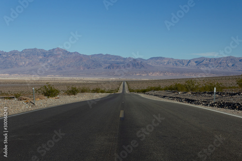 Wüste Straße Berge Landschaft Trocken Heiß
